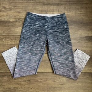 Calvin Klein Performance Ombre Gray Pink Leggings Spacedye Size Large L